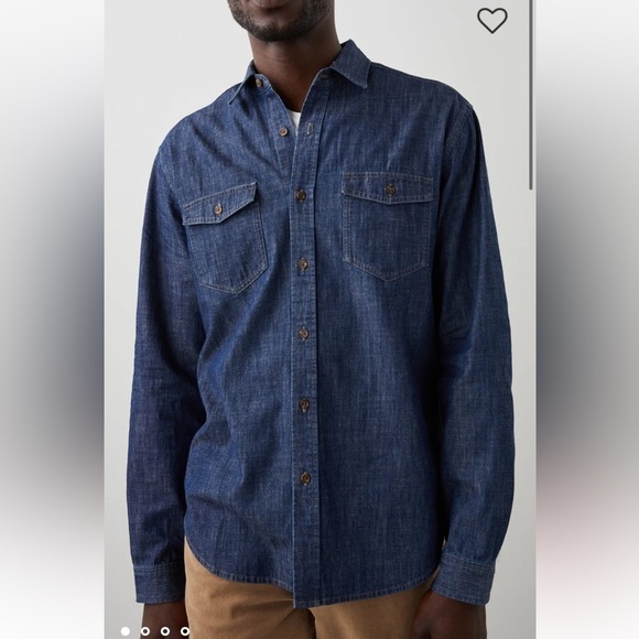 Rails Kenji Shirt Dark Wash Indigo - Picture 8 of 8